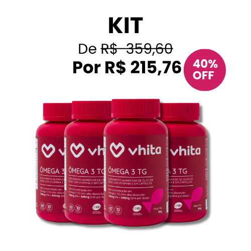 Pague 3 Leve 4 – Ômega 3 TG 1000mg rico em EPA e DHA + Vitamina E | Selo IFOS