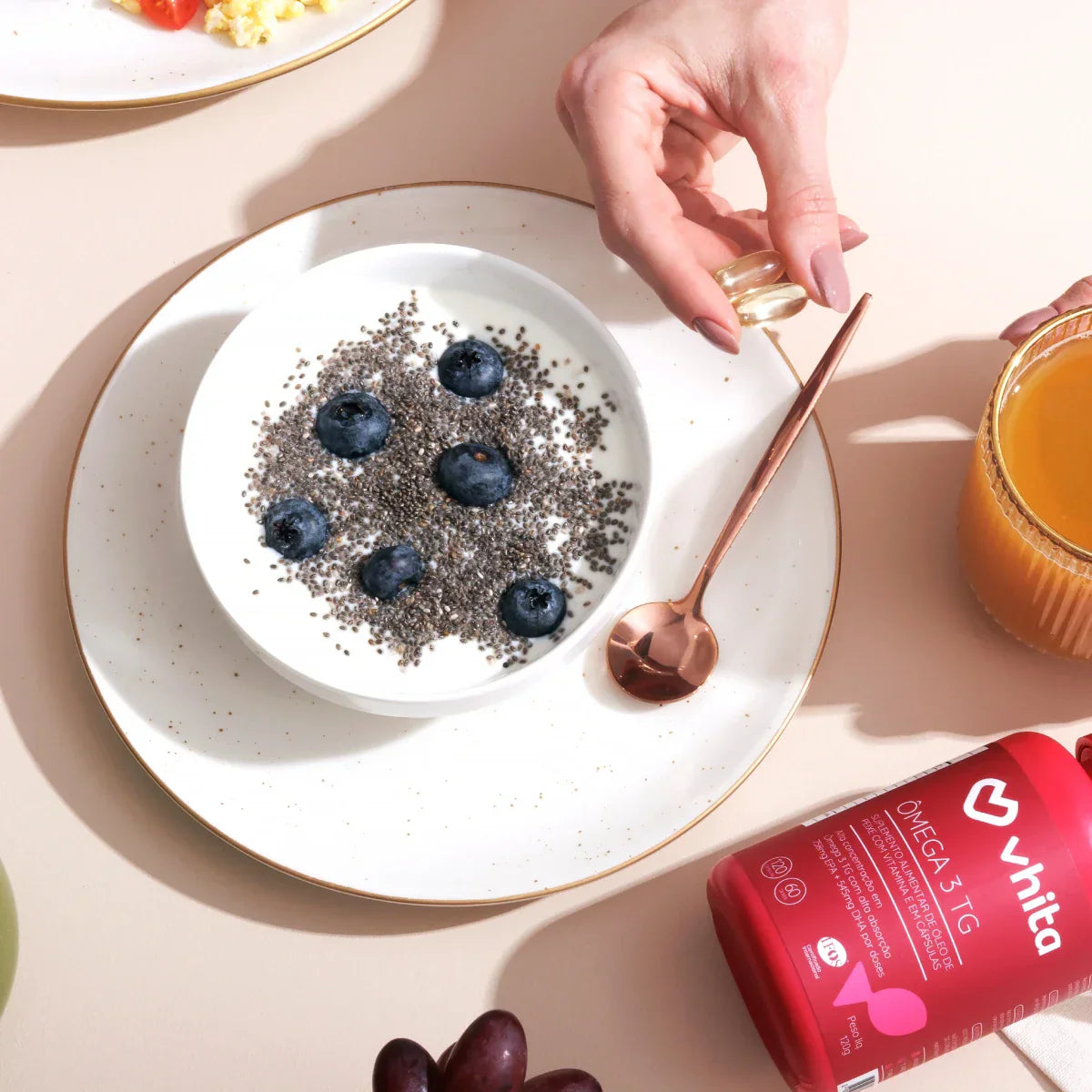 Ômega 3 TG 1000mg rico em EPA DHA com Vitamina E e selo IFOS