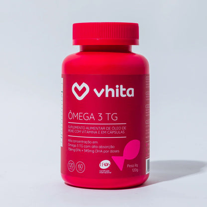 Ômega 3 TG 1000mg rico em EPA DHA com Vitamina E e selo IFOS